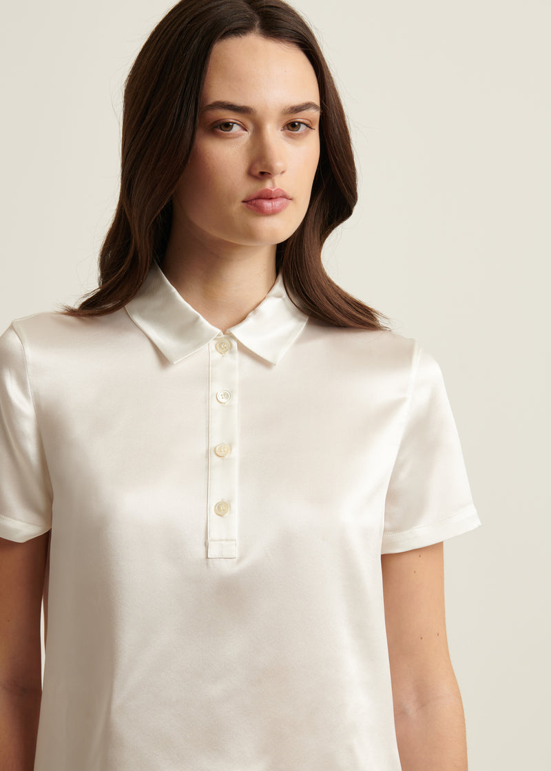 Silk Short Sleeve Polo