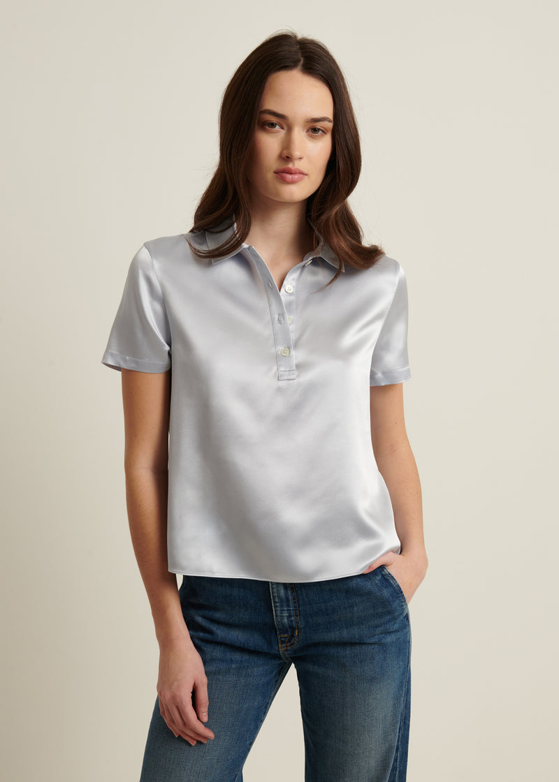 Silk Short Sleeve Polo