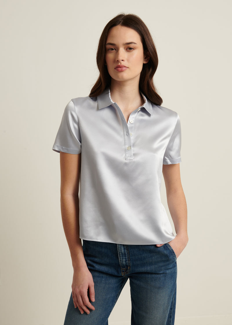 Silk Short Sleeve Polo