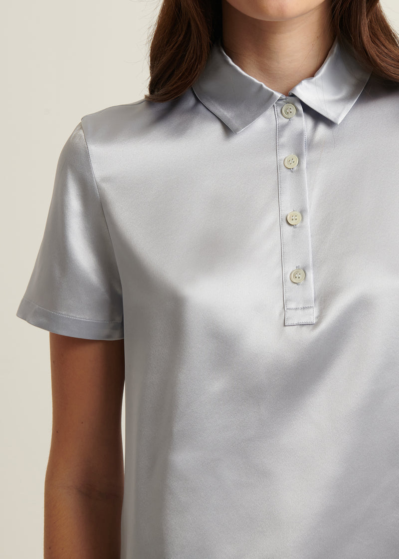 Silk Short Sleeve Polo