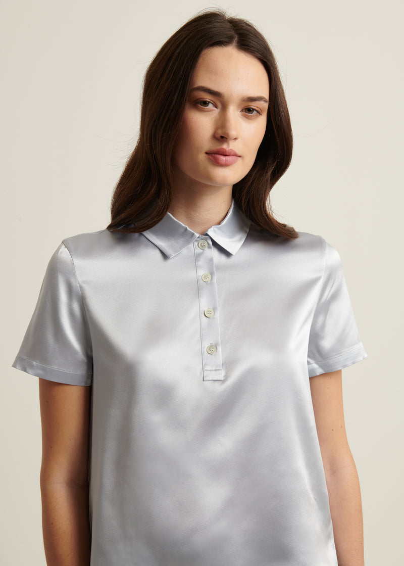 Silk Short Sleeve Polo