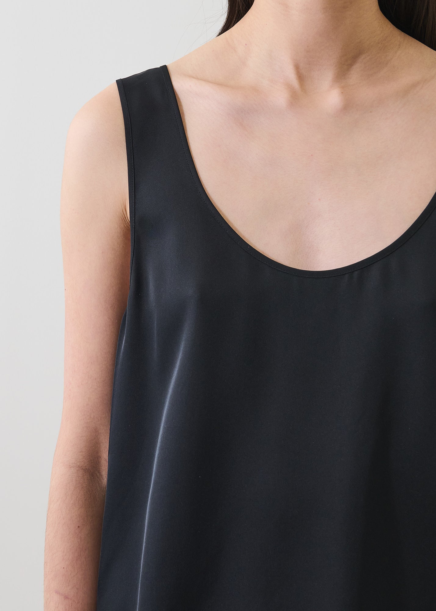 Silk Scoop Neck Tank - PATRICK ASSARAF