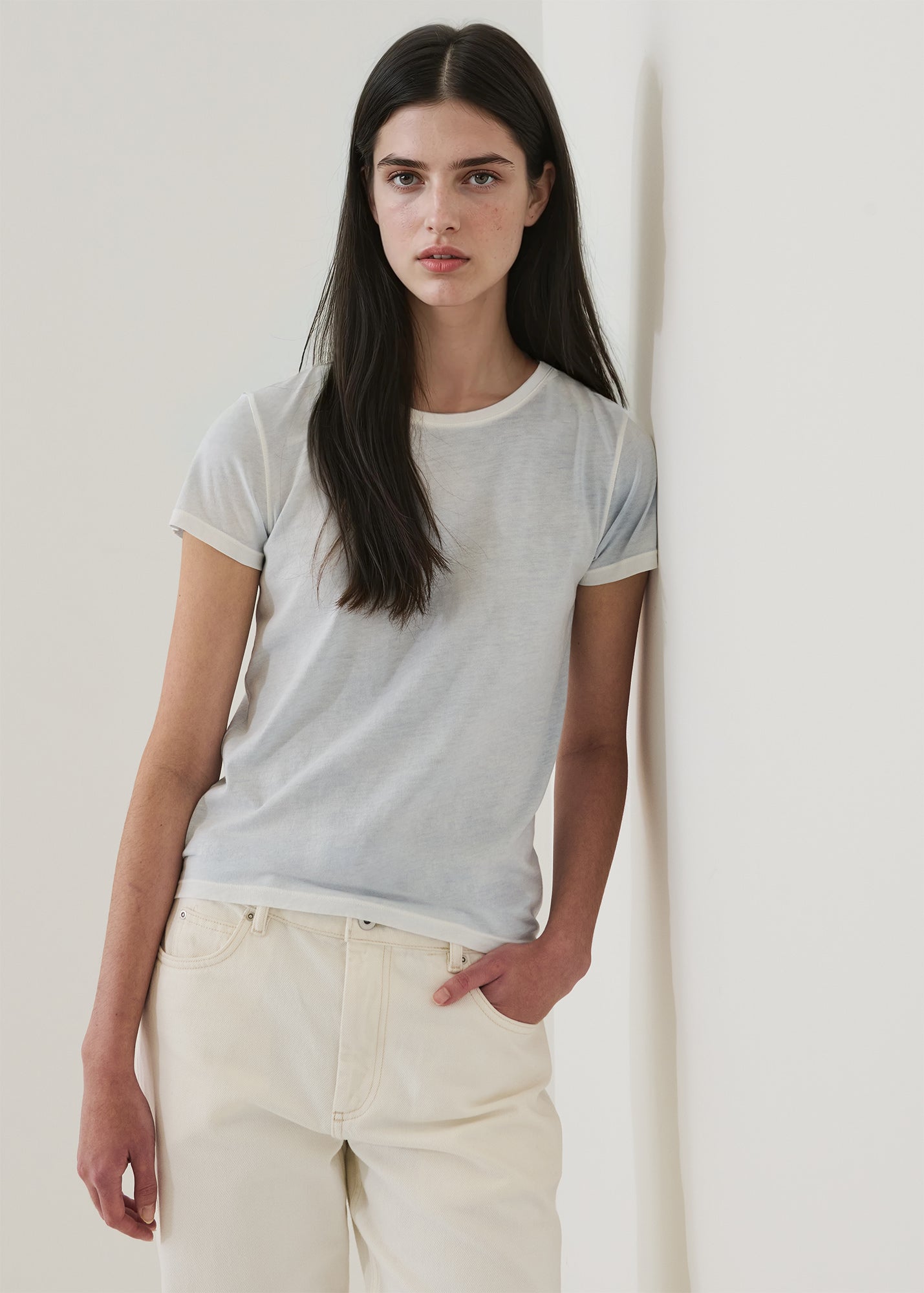 Reverse Spray Lightweight 
Pima Cotton Classic T-Shirt - PATRICK ASSARAF