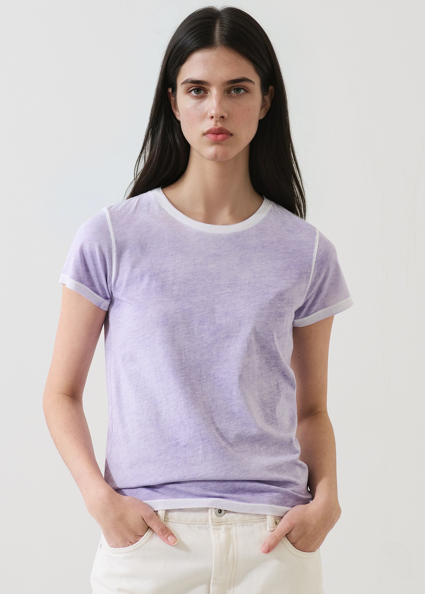 Reverse Spray Lightweight 
Pima Cotton Classic T-Shirt - PATRICK ASSARAF