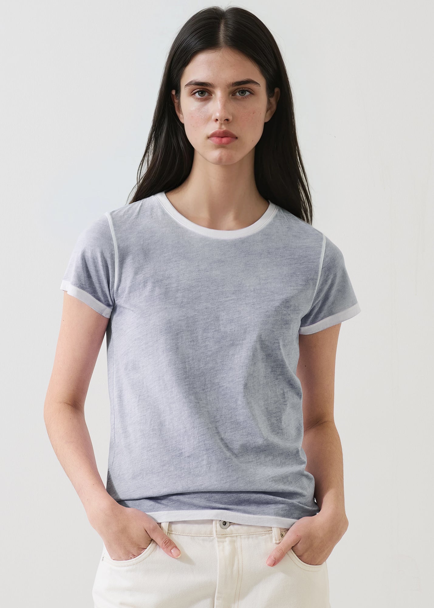 Reverse Spray Lightweight 
Pima Cotton Classic T-Shirt - PATRICK ASSARAF