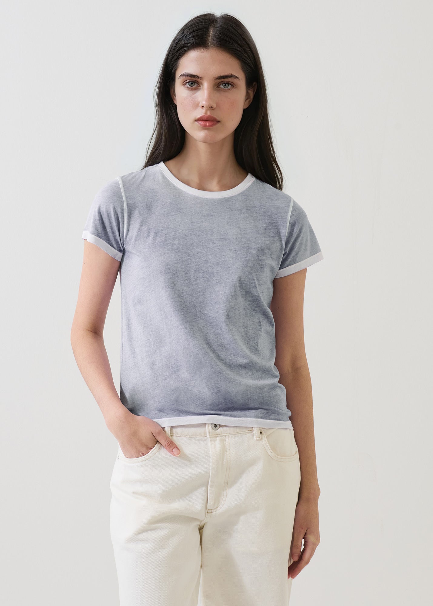 Reverse Spray Lightweight 
Pima Cotton Classic T-Shirt - PATRICK ASSARAF