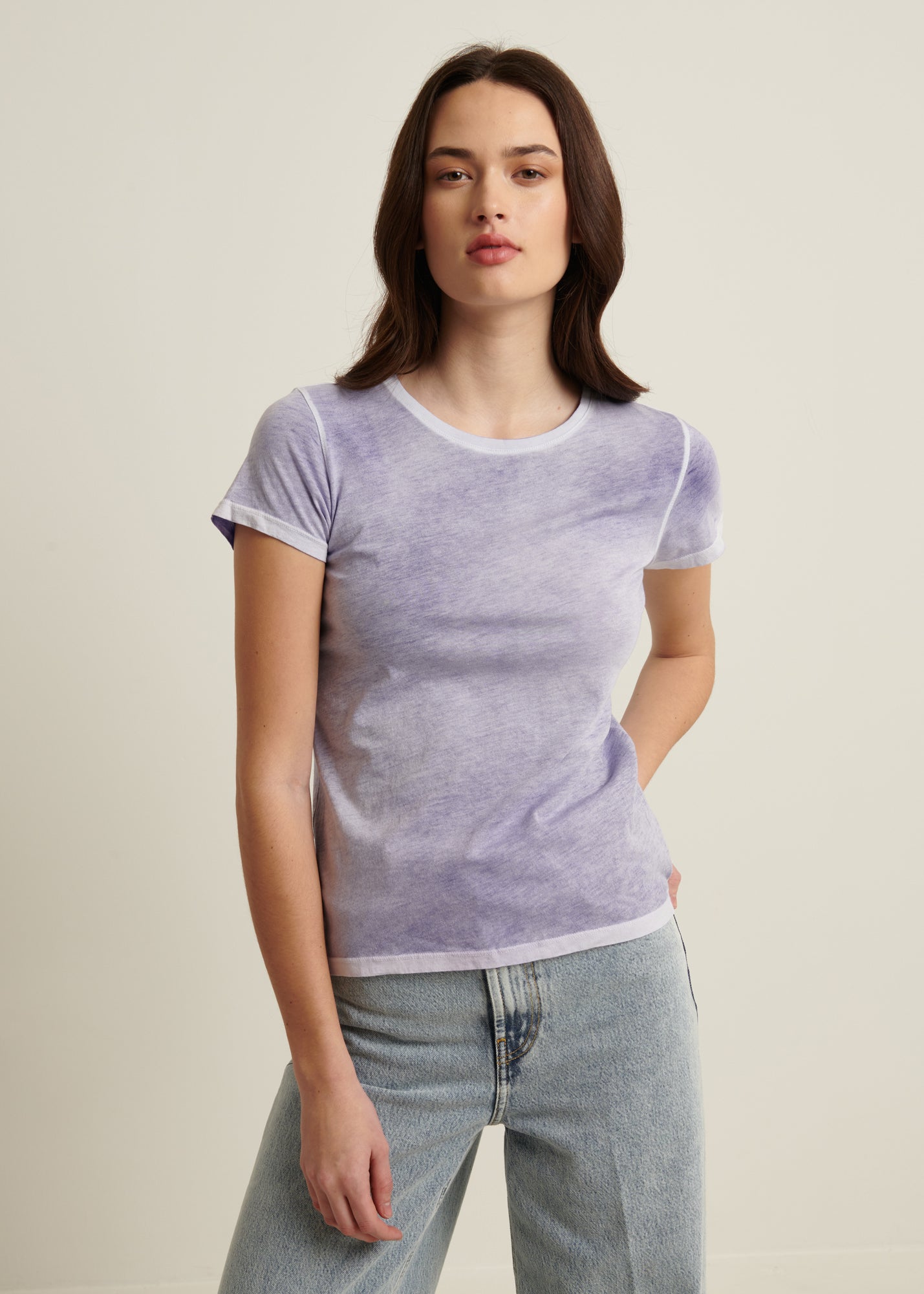 Reverse Spray Lightweight Pima Cotton T-Shirt