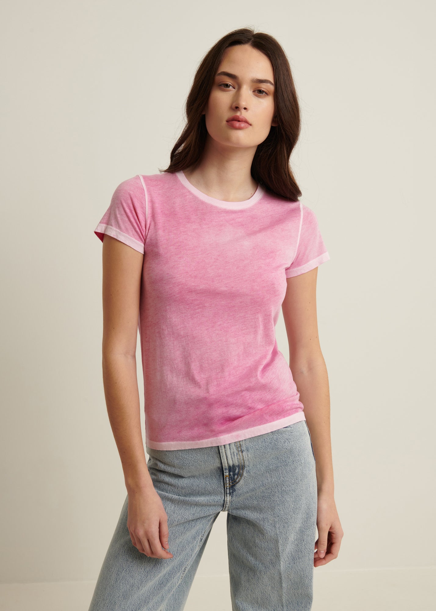 Reverse Spray Lightweight Pima Cotton T-Shirt