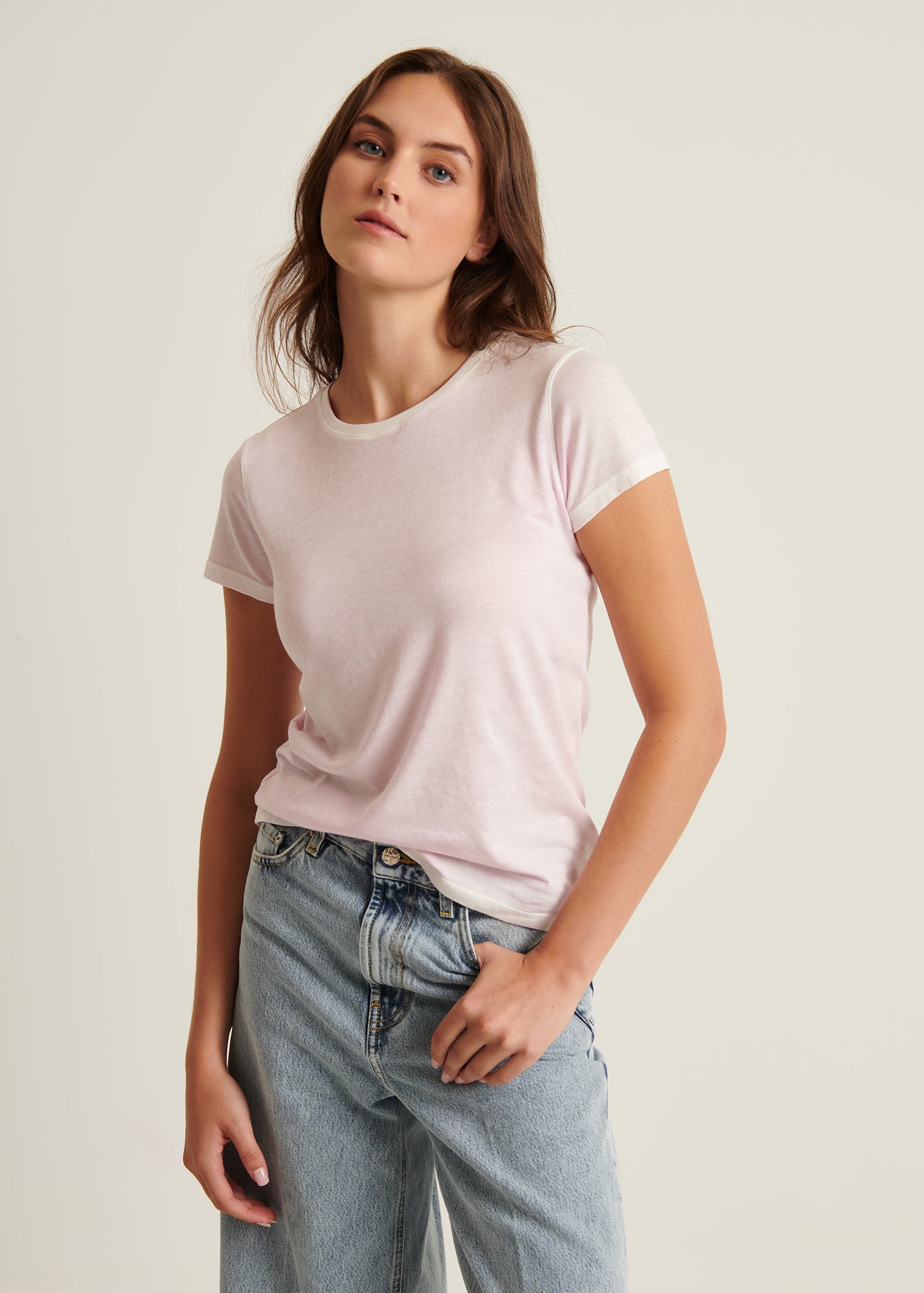 Reverse Spray Lightweight Pima Cotton T-Shirt