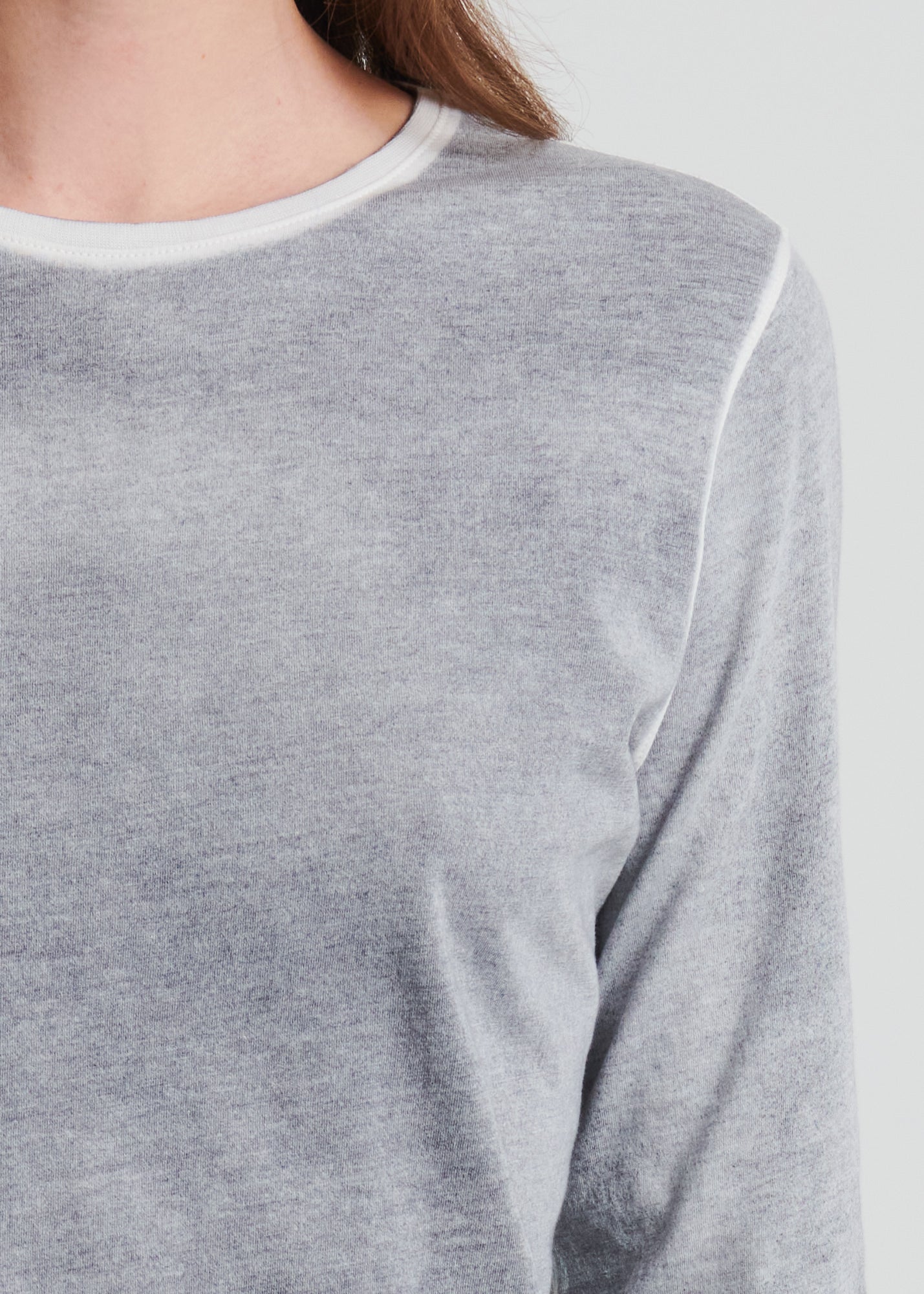 Reverse Spray Lightweight Pima Cotton Slim T-Shirt