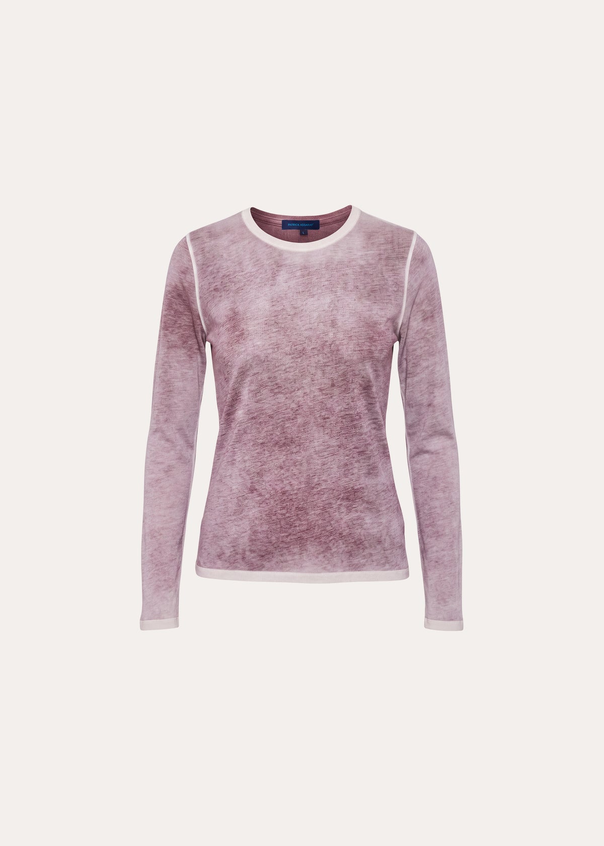 Reverse Spray Lightweight Pima Cotton Crewneck T-Shirt - PATRICK ASSARAF
