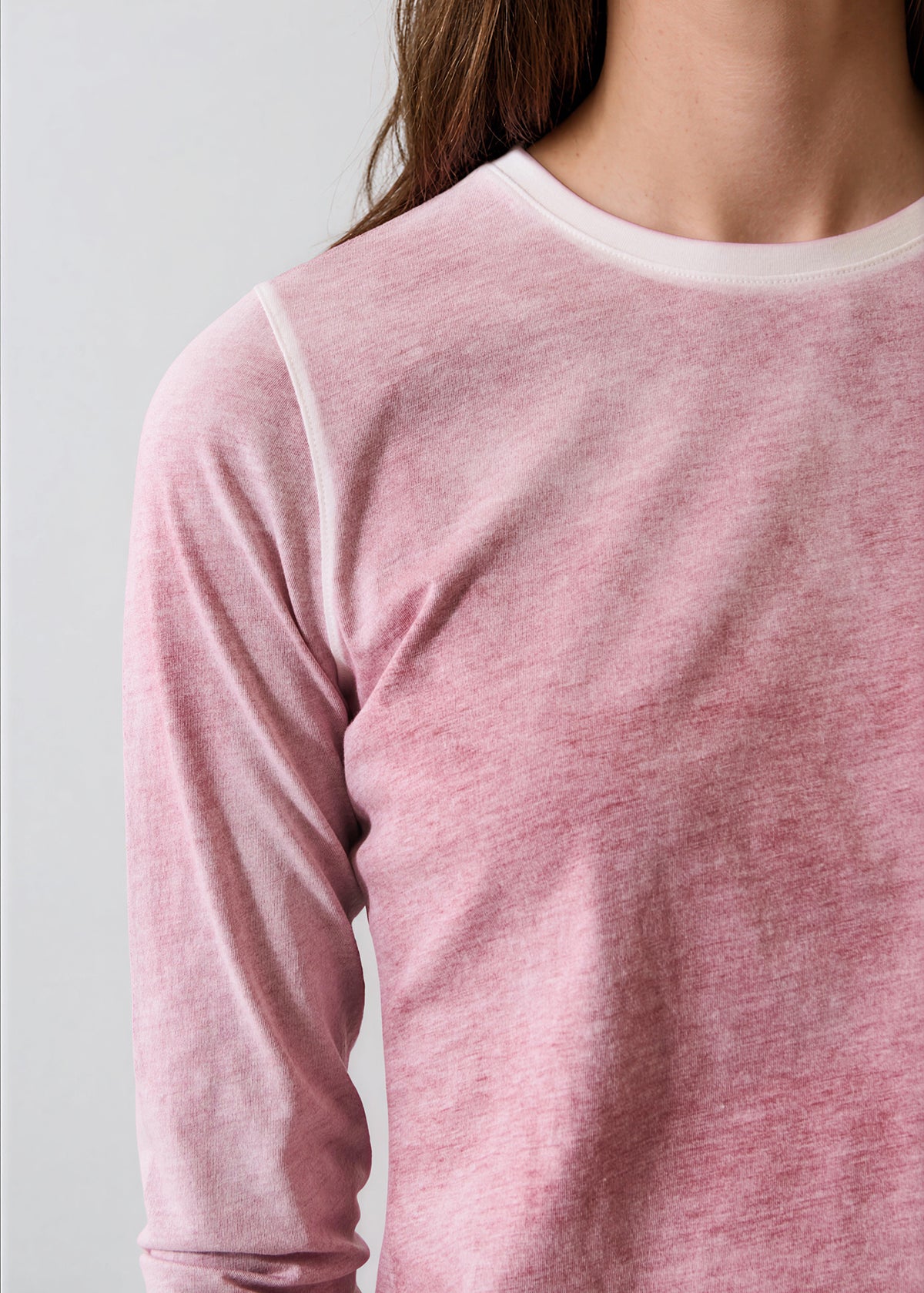 Reverse Spray Lightweight Pima Cotton Crewneck T-Shirt - PATRICK ASSARAF