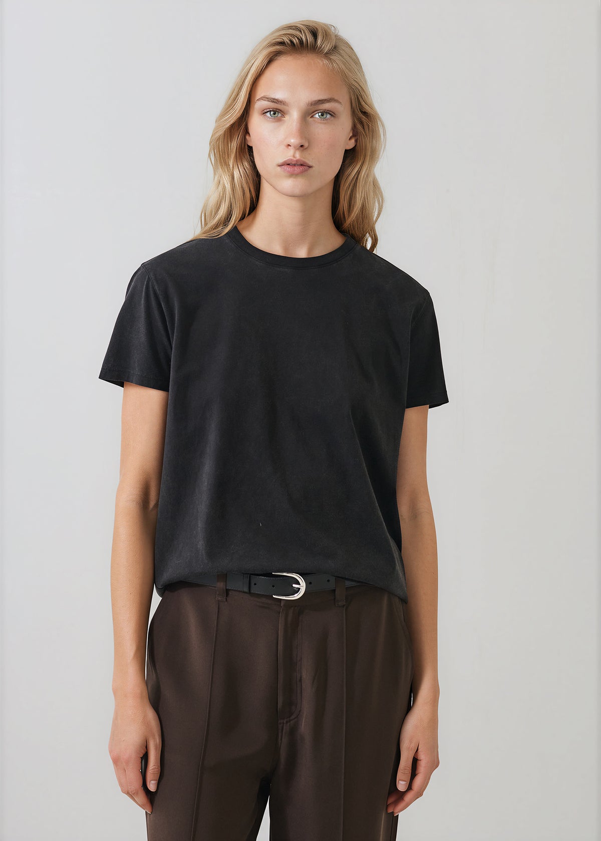 Organic Pima Cotton Boyfriend Kroma Crewneck - PATRICK ASSARAF