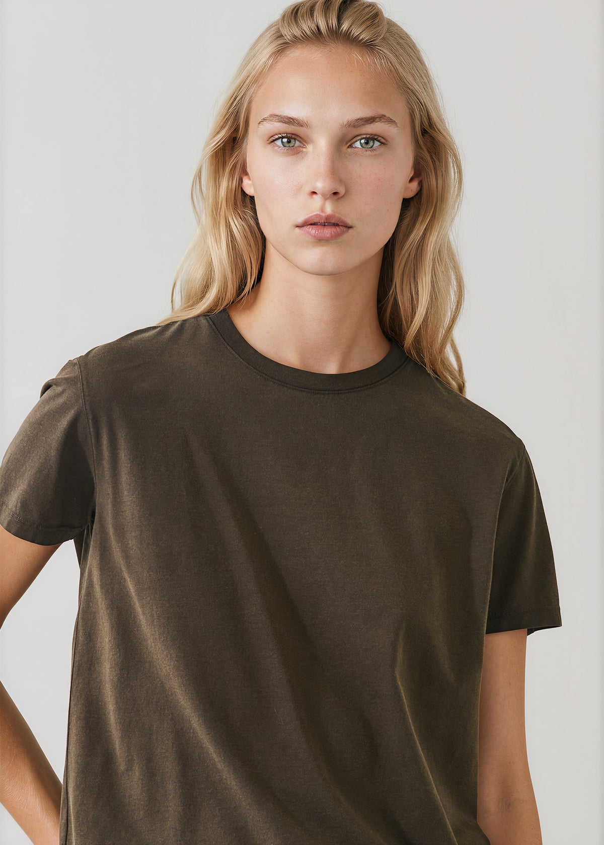 Organic Pima Cotton Boyfriend Kroma Crewneck - PATRICK ASSARAF