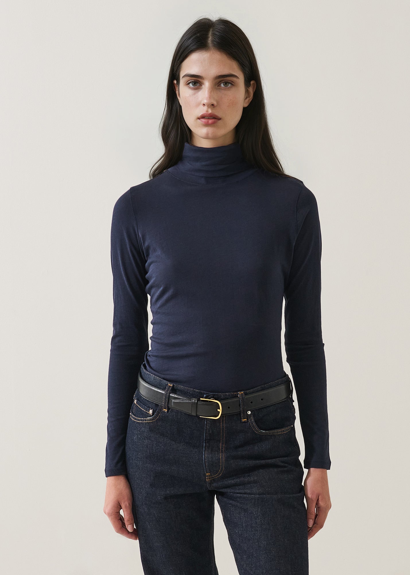 Lightweight Pima Cotton Turtleneck