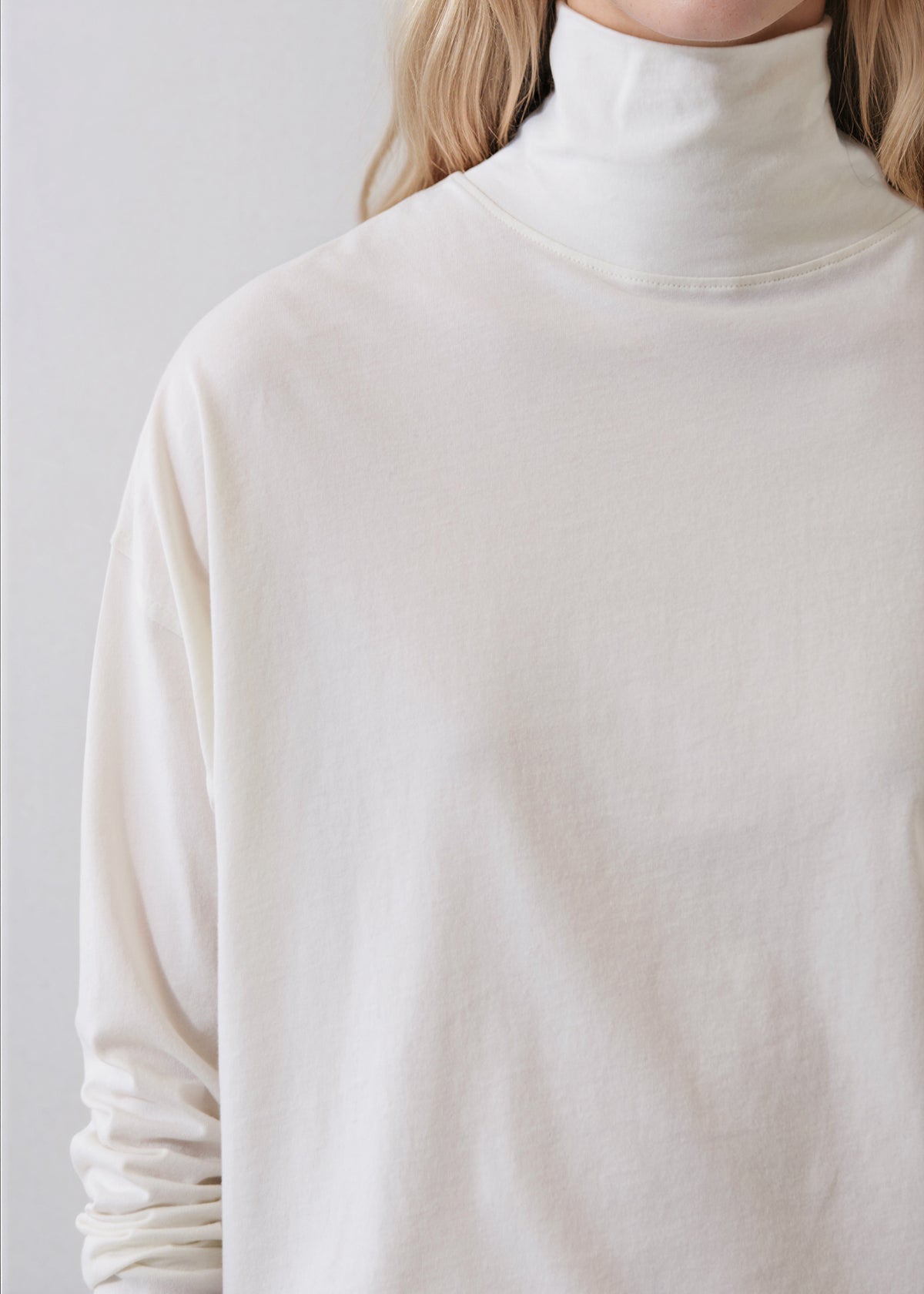 Organic Pima Cotton Oversized Turtleneck - PATRICK ASSARAF