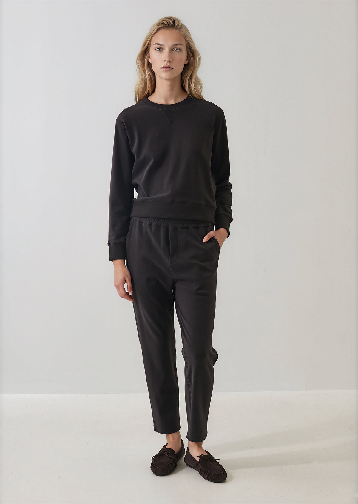 Brushed Pima Cotton Tapered Pant - PATRICK ASSARAF
