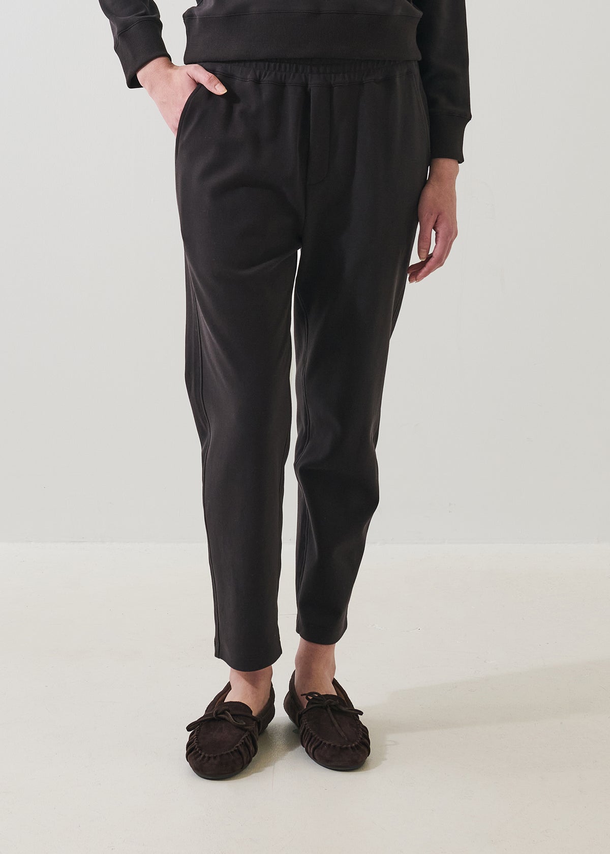 Brushed Pima Cotton Tapered Pant - PATRICK ASSARAF