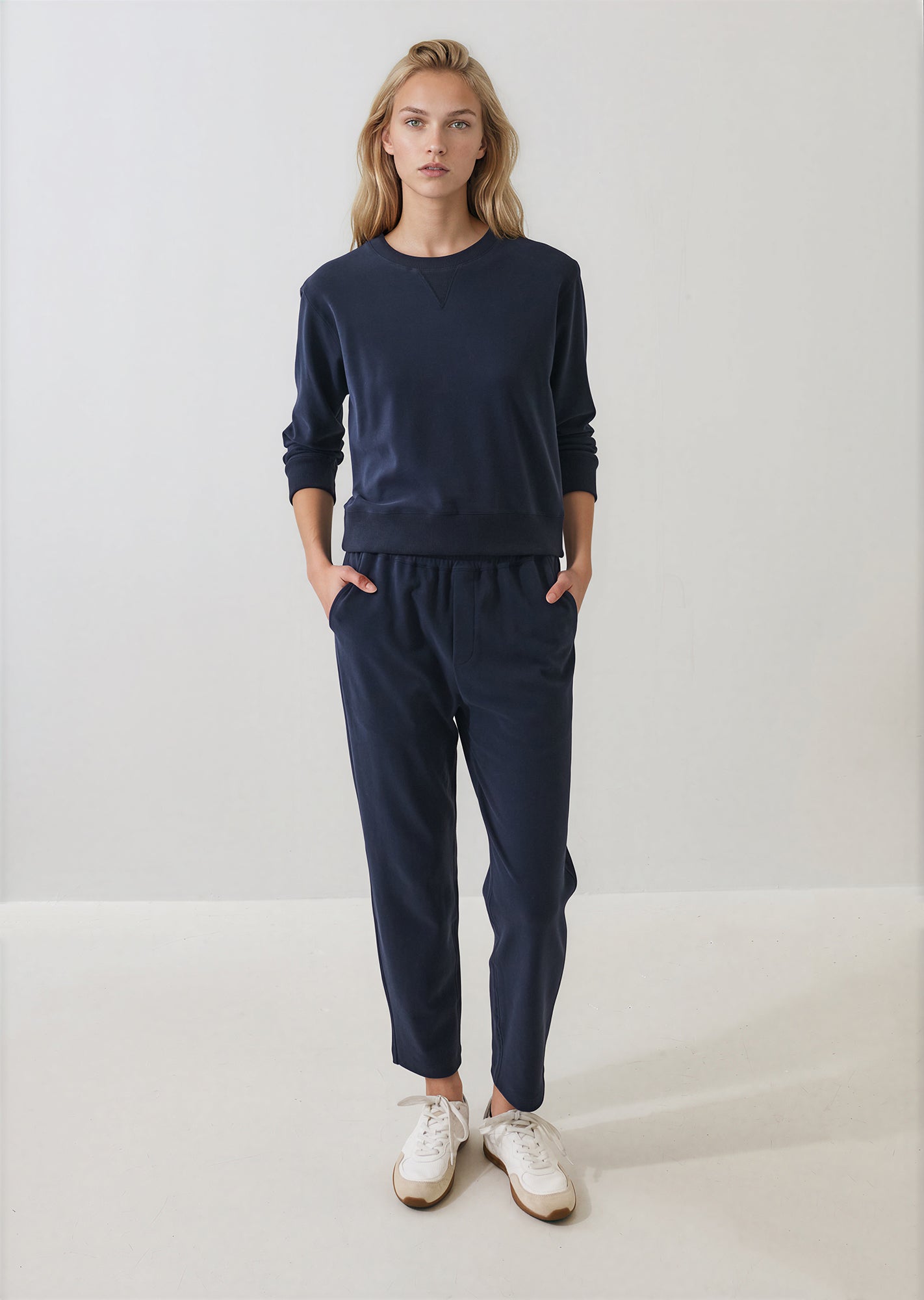 Brushed Pima Cotton Cropped Sweatshirt - PATRICK ASSARAF