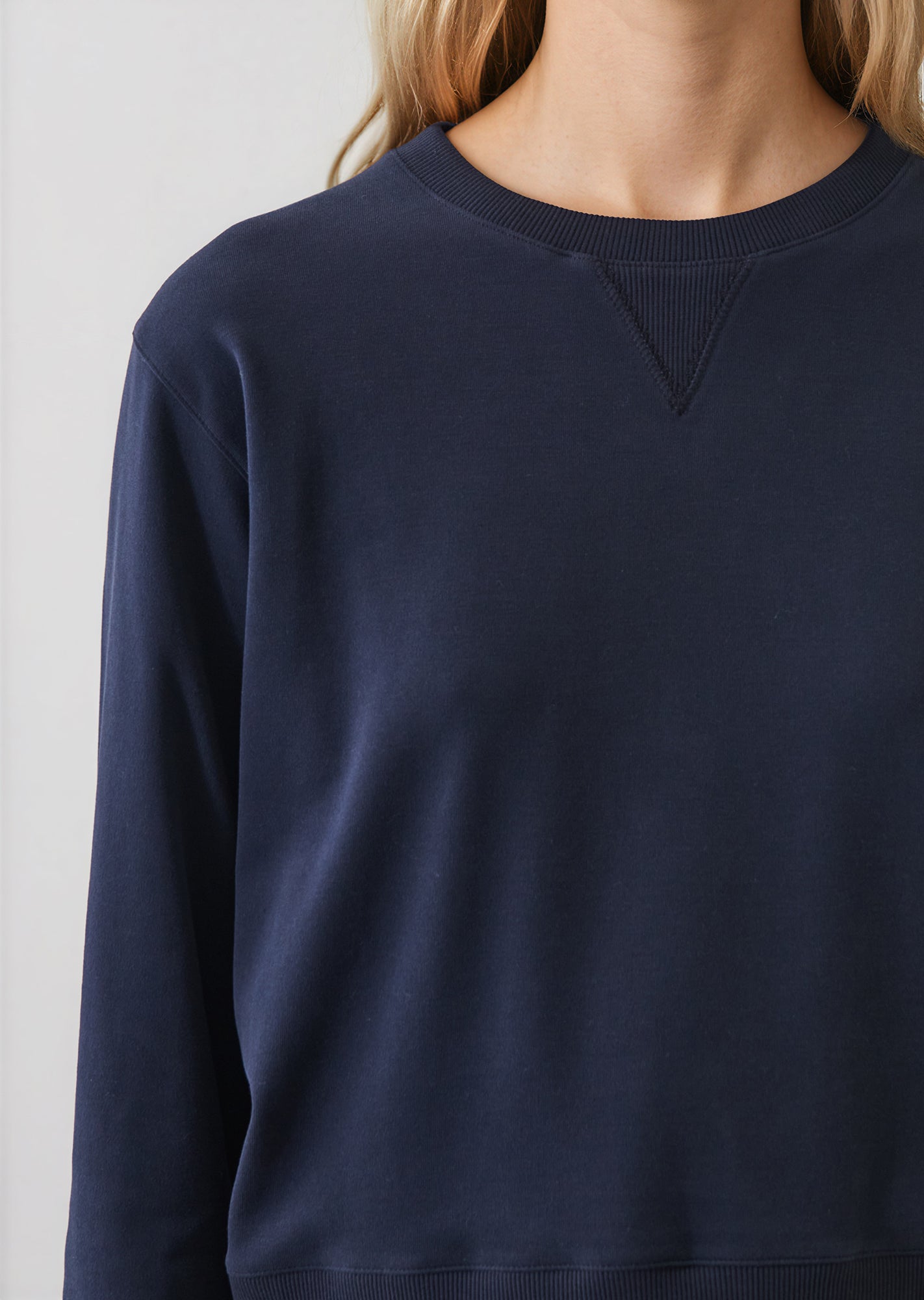 Brushed Pima Cotton Cropped Sweatshirt - PATRICK ASSARAF