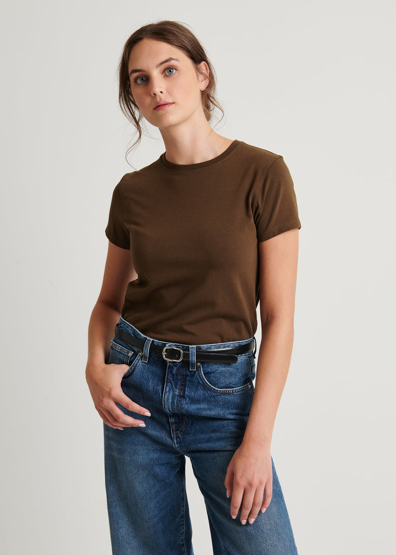 PIMA COTTON STRETCH SLIM T-SHIRT