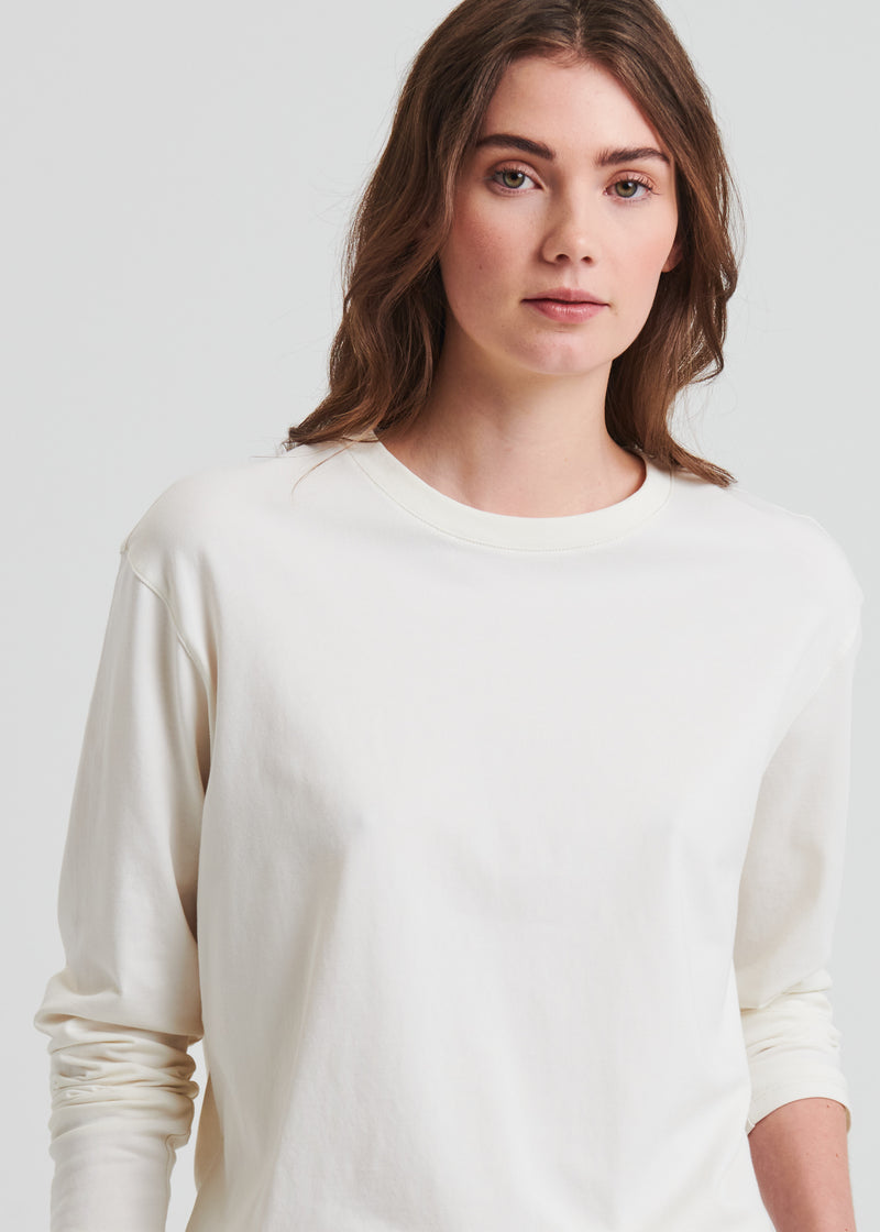 Pima Cotton Stretch Boyfriend Long Sleeve