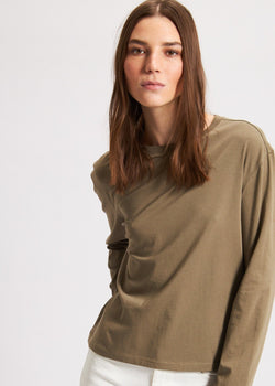 Pima Cotton Stretch Boyfriend Long Sleeve