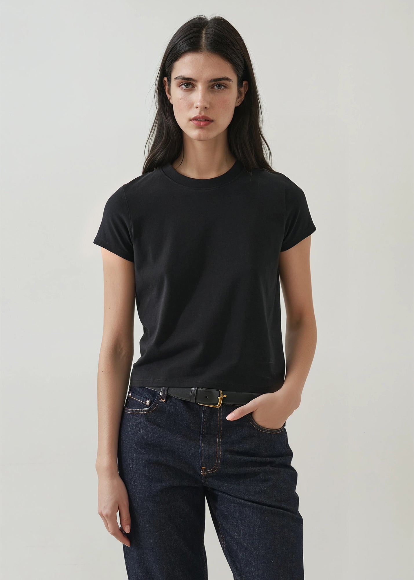 Pima Stretch Short Sleeve Baby Tee
