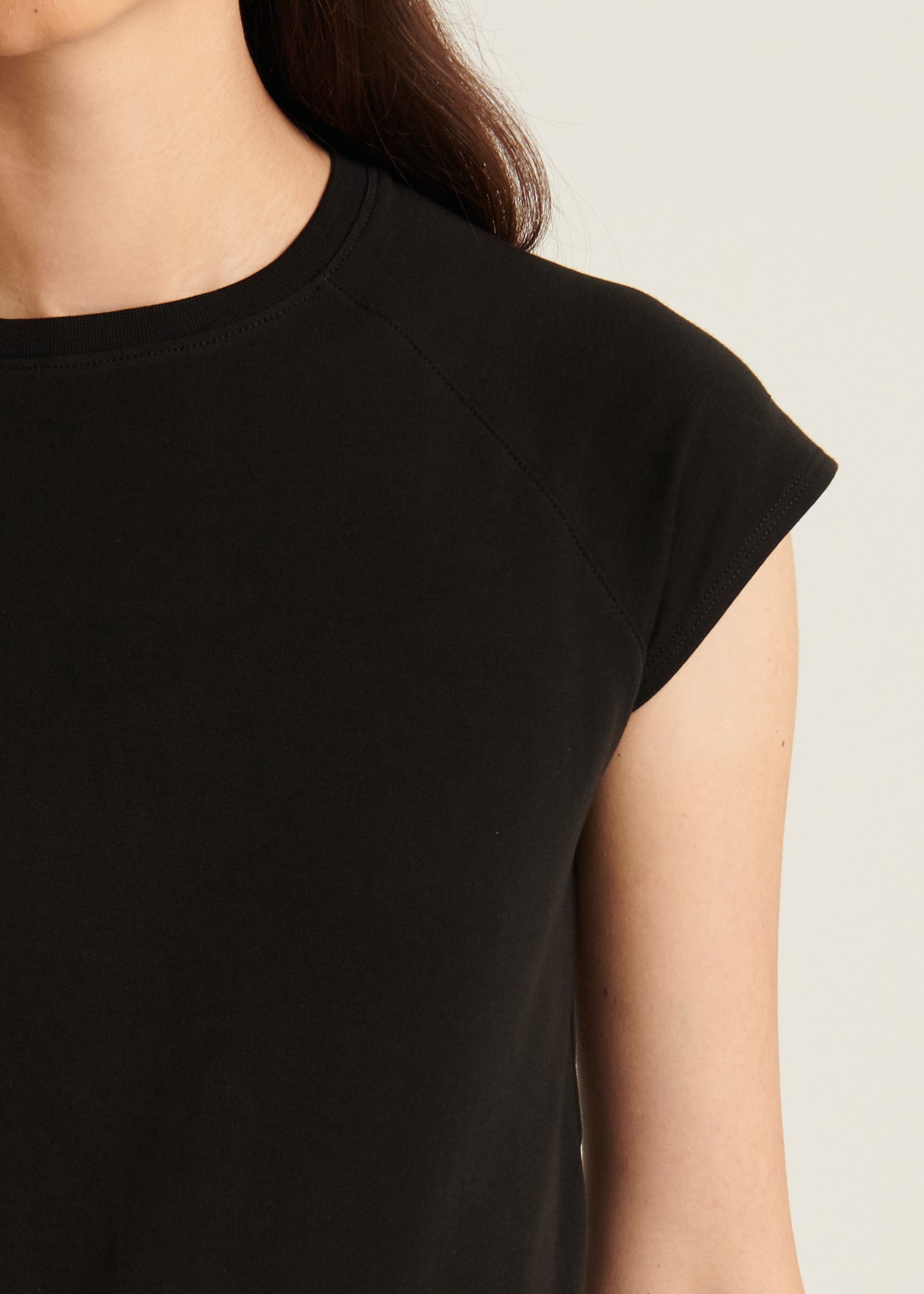 Pima Cotton Stretch Raglan T-Shirt