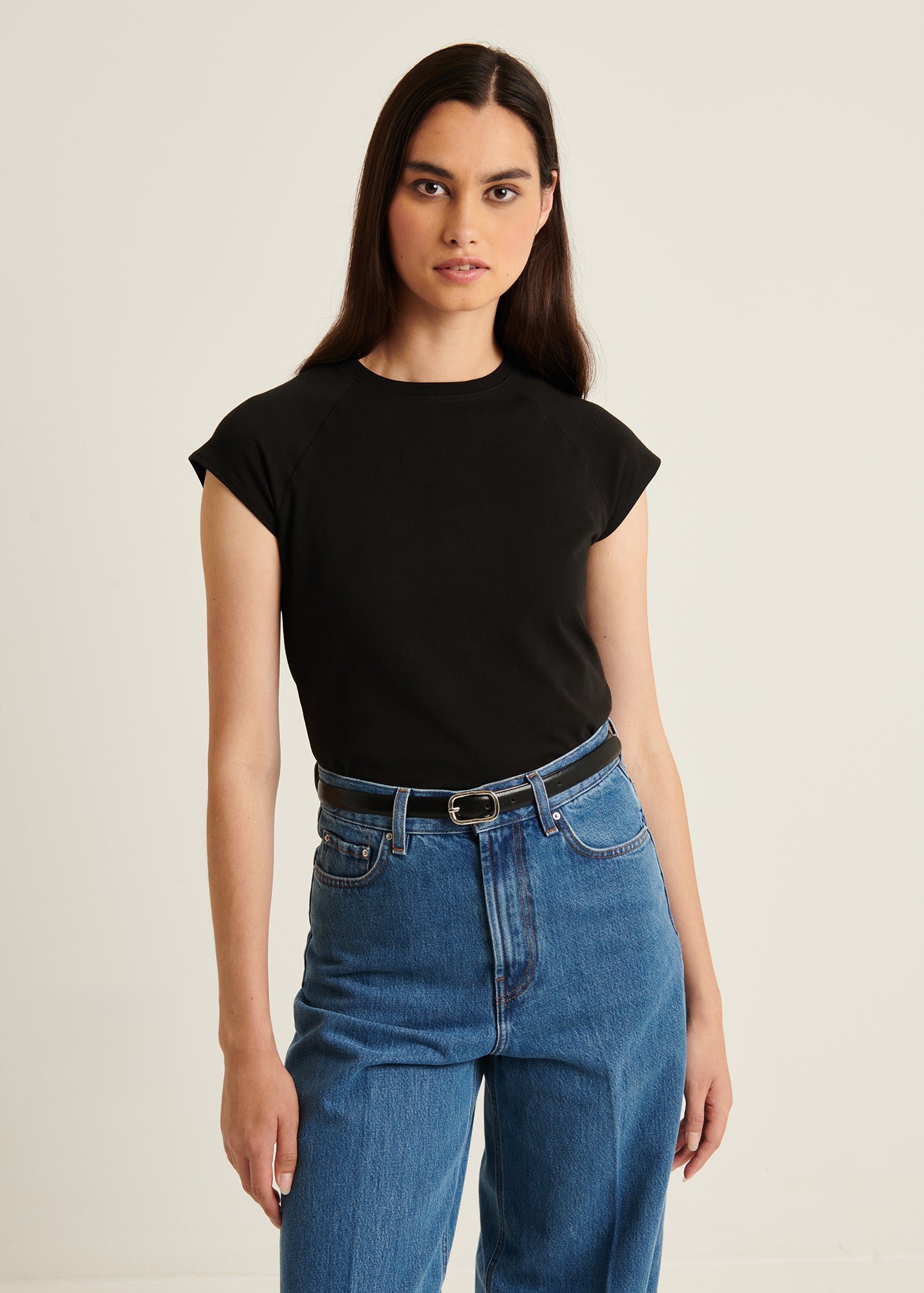 Pima Cotton Stretch Raglan T-Shirt