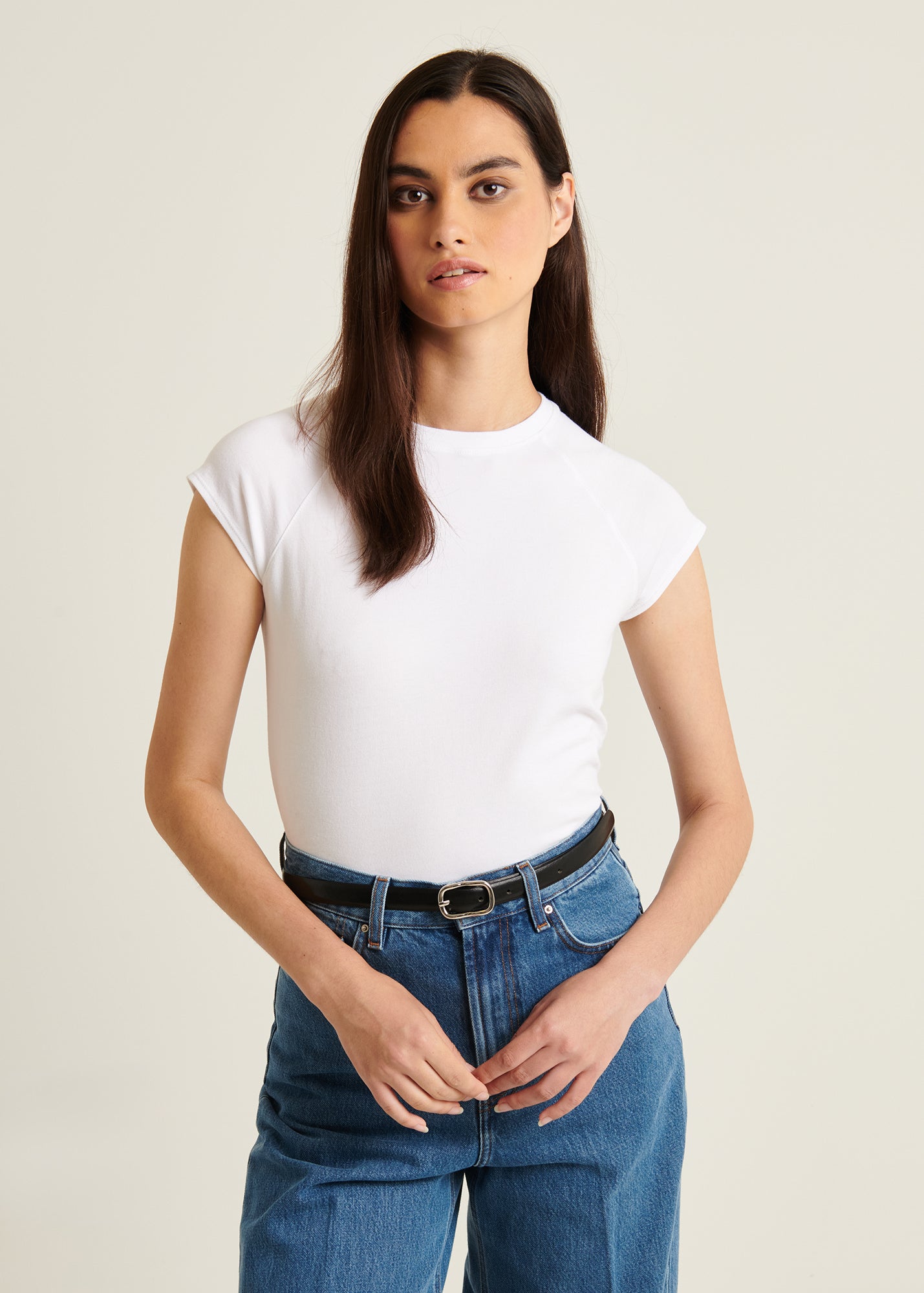 Pima Cotton Stretch Raglan T-Shirt
