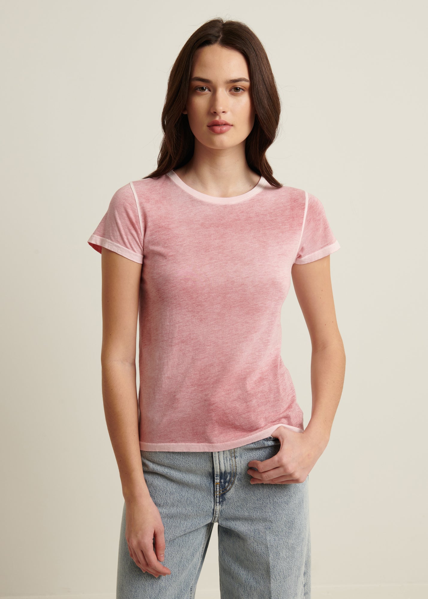 Reverse Spray Lightweight Pima Cotton T-Shirt