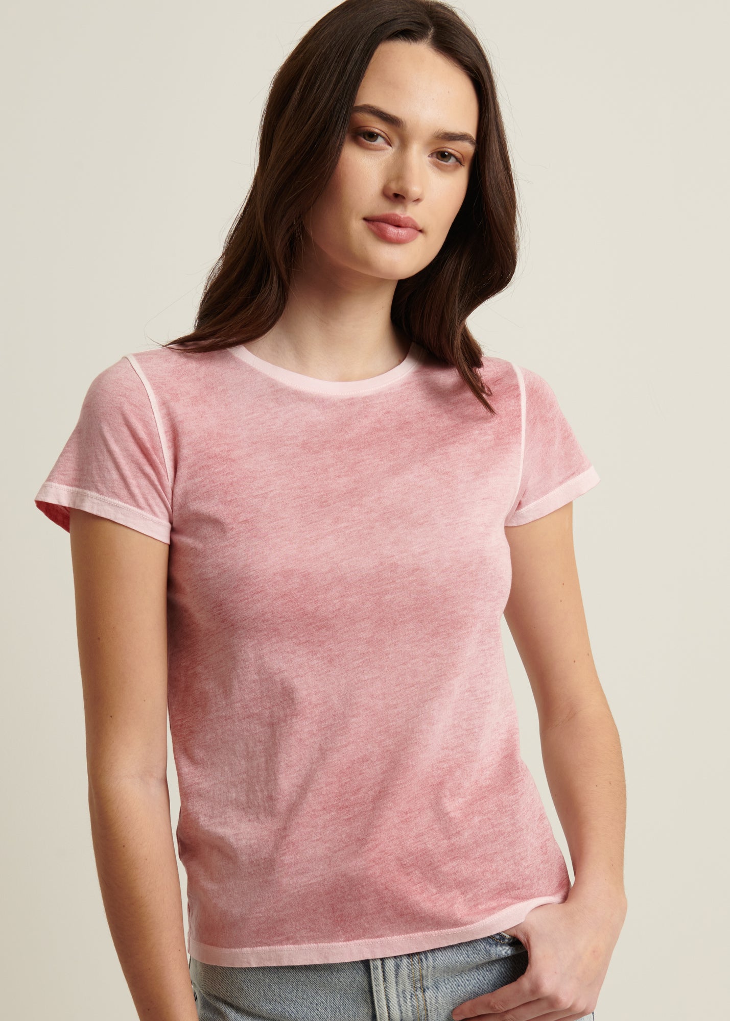 Reverse Spray Lightweight Pima Cotton T-Shirt