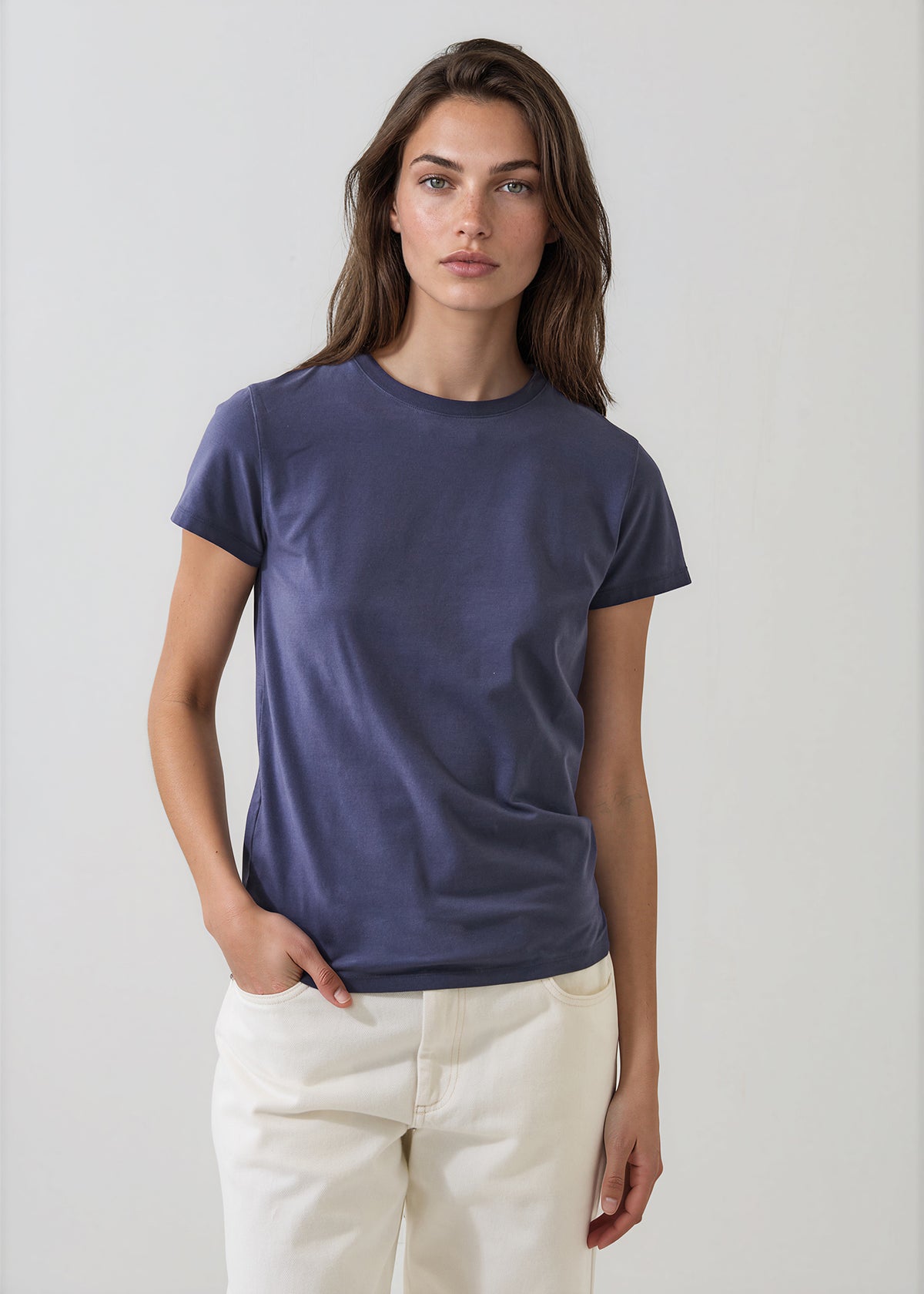 Sublime Reactive Pima Cotton Stretch Long Slim T-Shirt - PATRICK ASSARAF