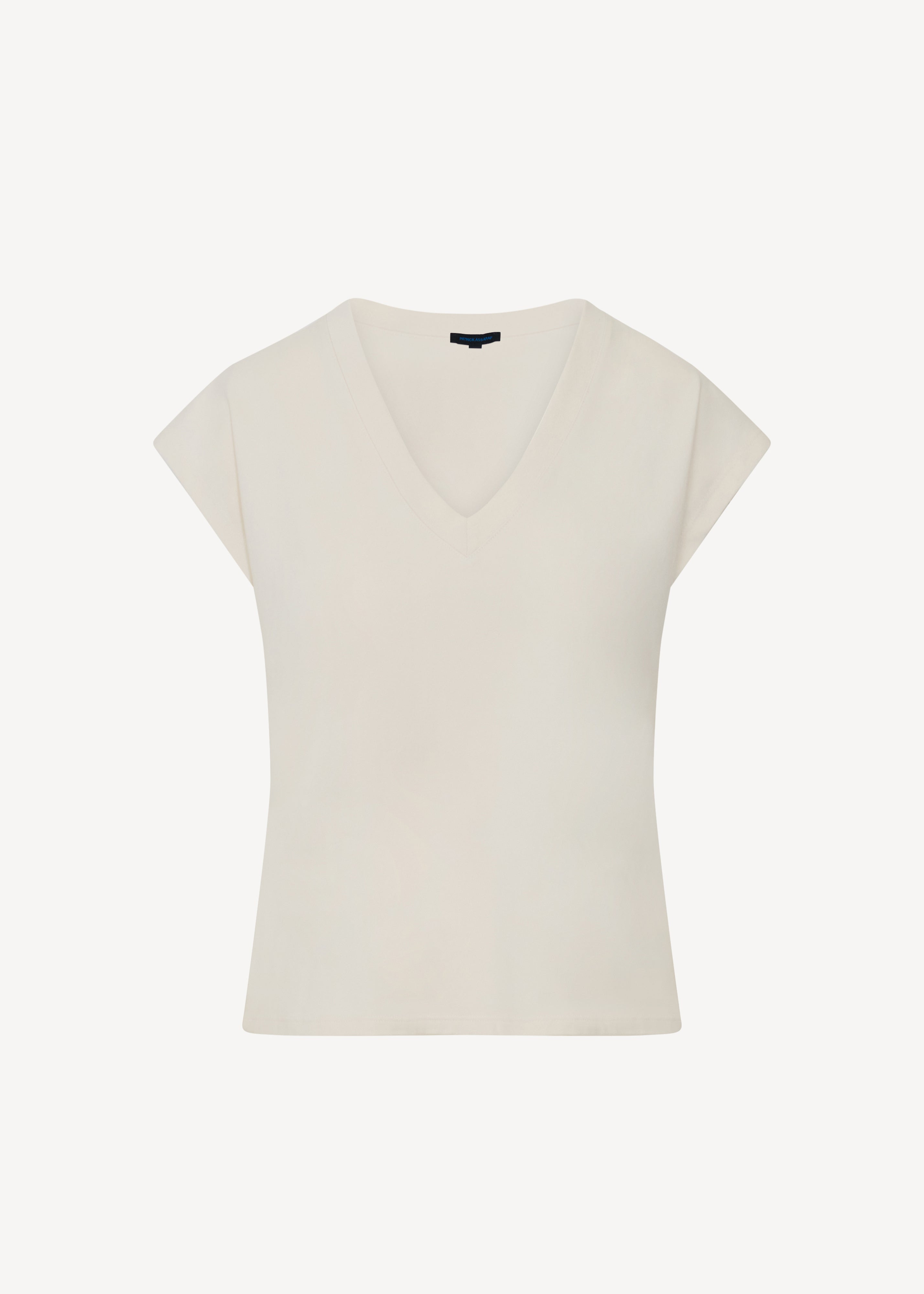Pima Cotton Stretch Dolman V-Neck T-Shirt - PATRICK ASSARAF