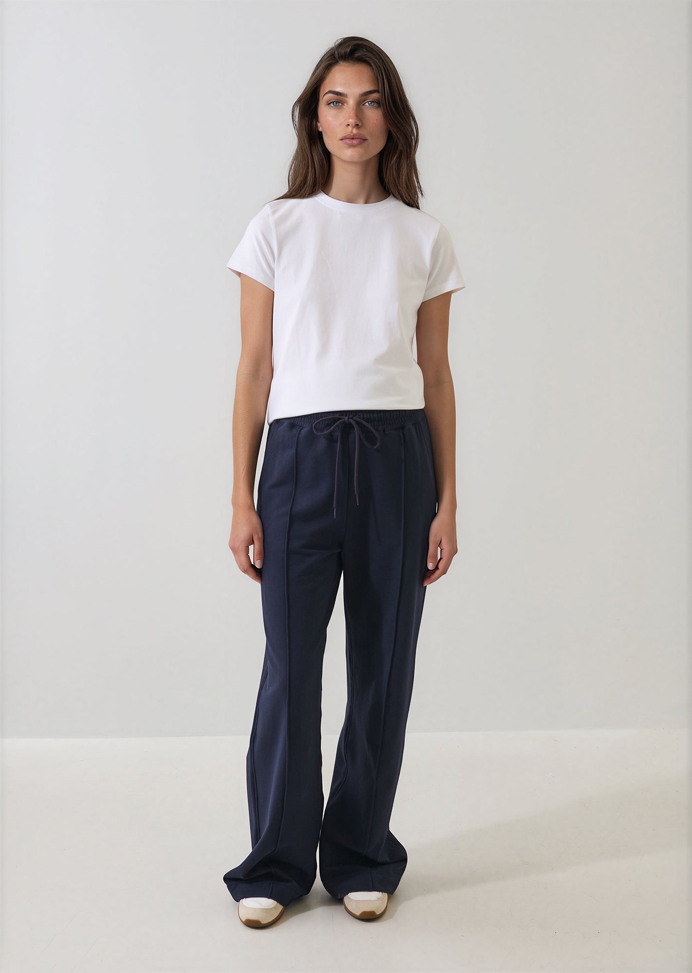 Brushed French Terry Wide Leg Pant - PATRICK ASSARAF