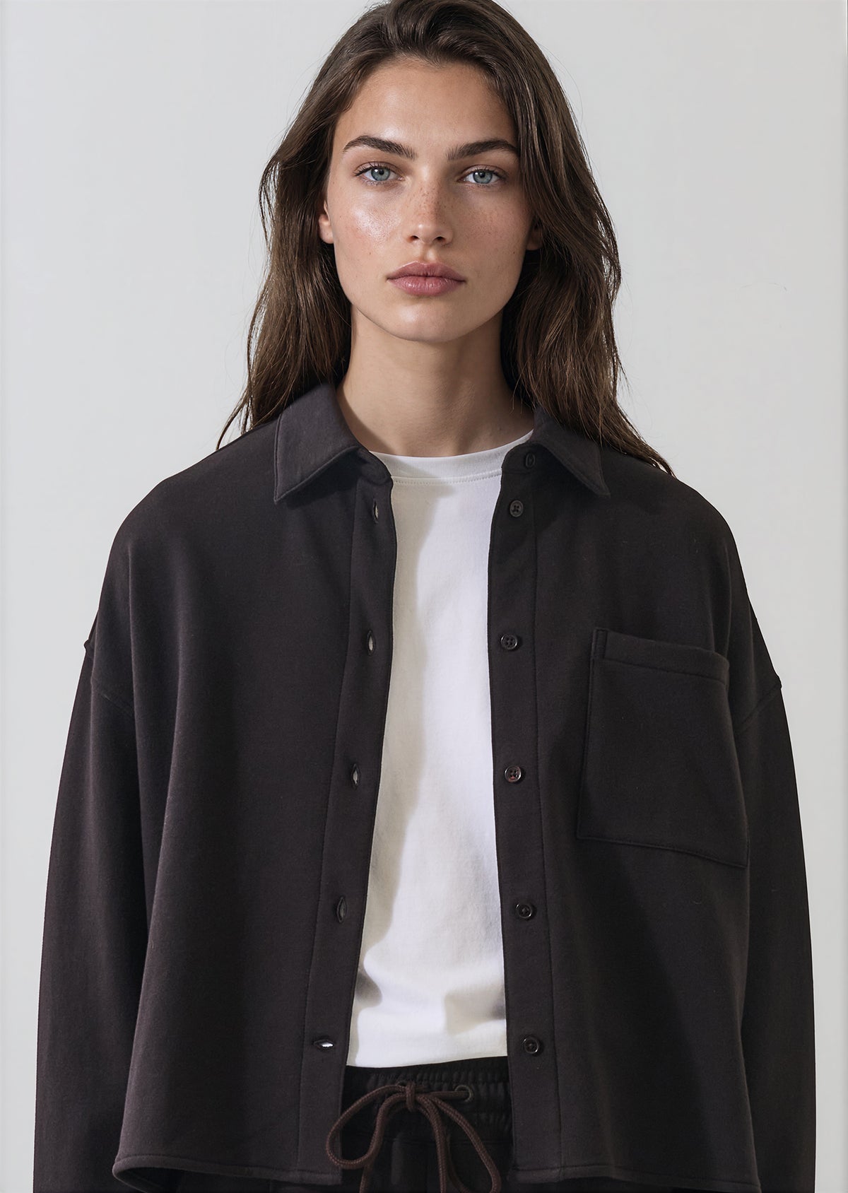 Brushed French Terry Boxy Shirt - PATRICK ASSARAF