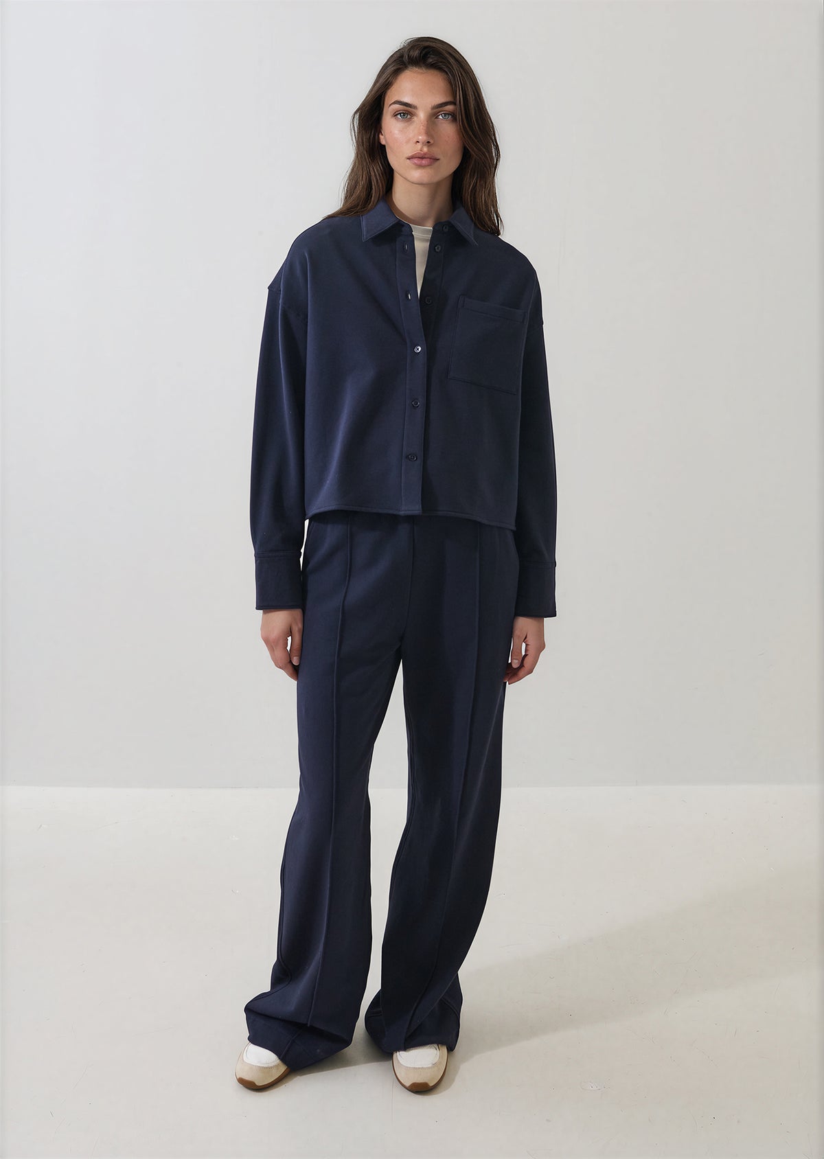 Brushed French Terry Boxy Shirt - PATRICK ASSARAF