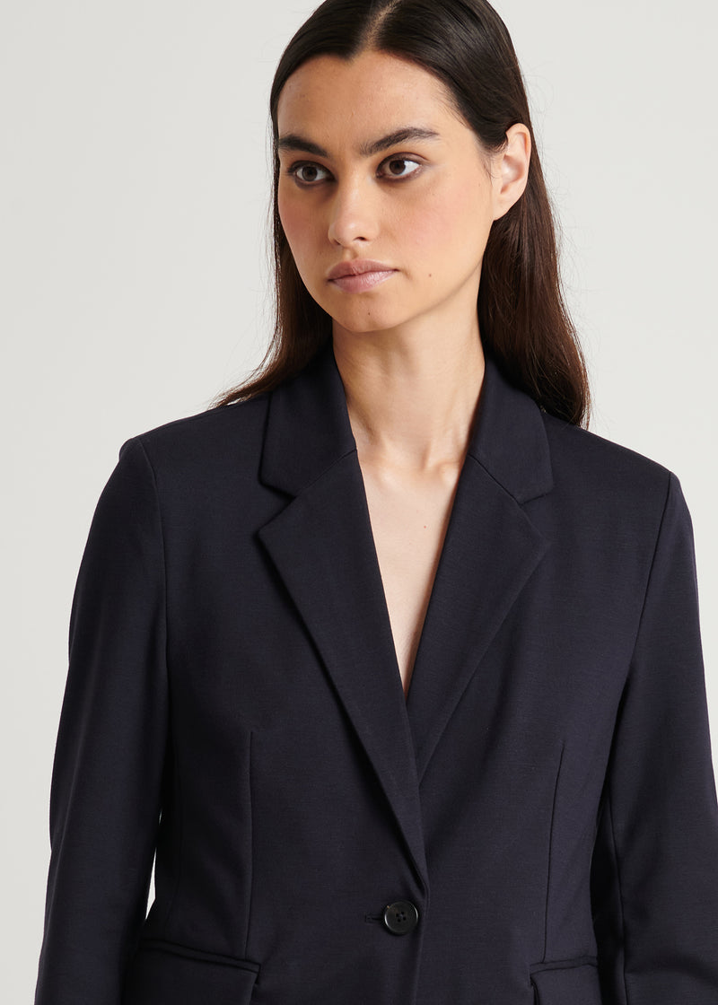 Ponte Single Breasted Blazer