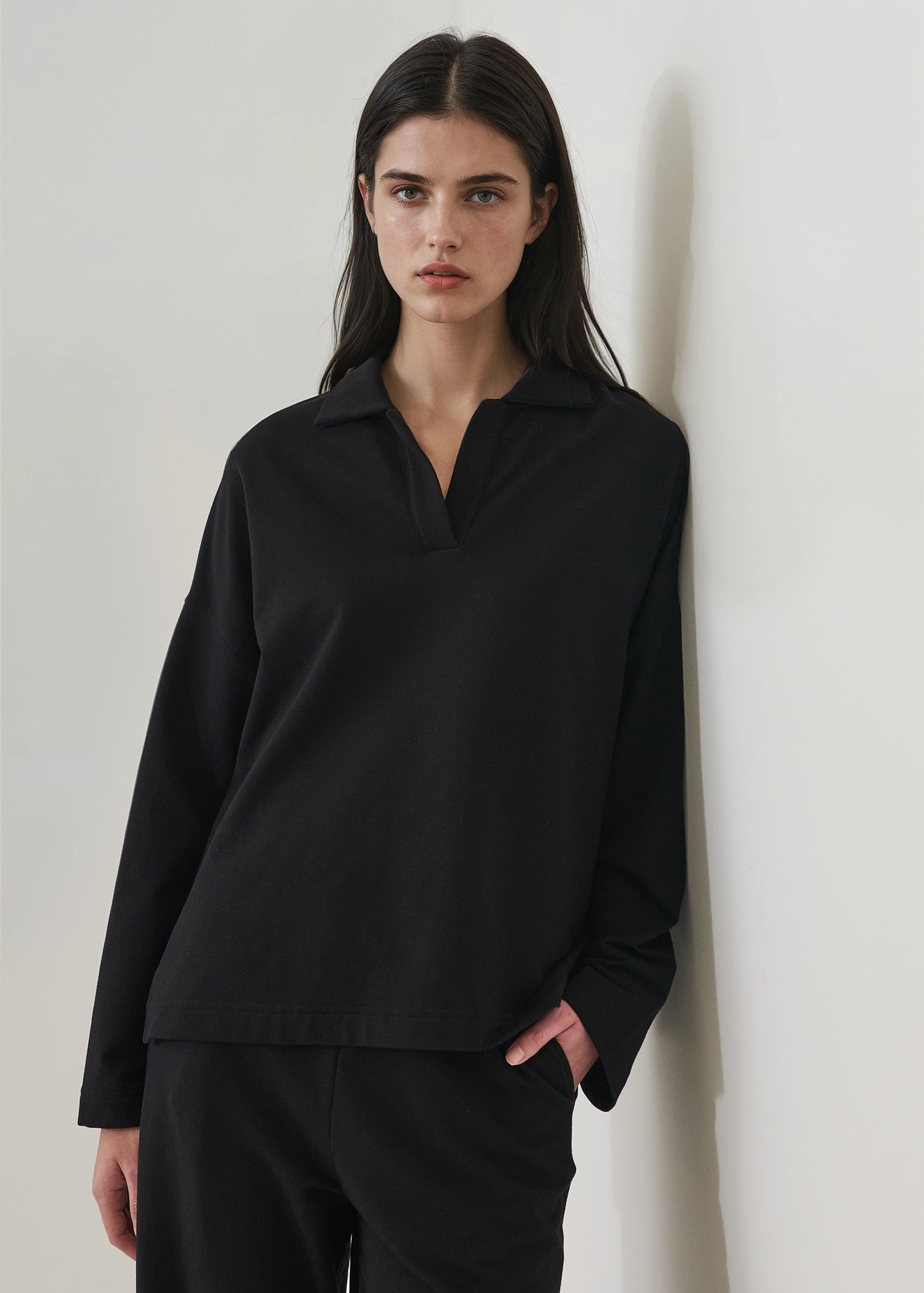 Pima Cotton French Terry 
Relaxed Polo - PATRICK ASSARAF