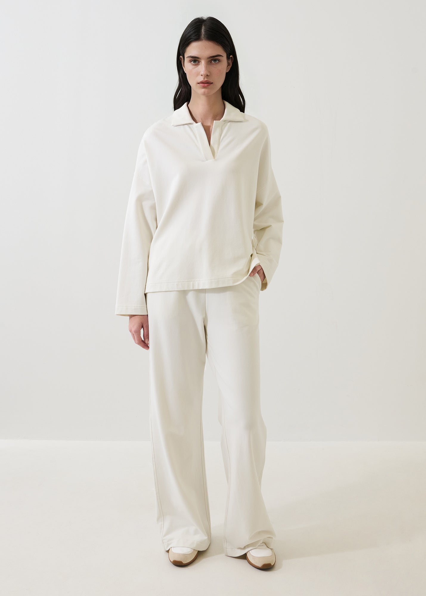 Pima Cotton French Terry 
Relaxed Polo - PATRICK ASSARAF