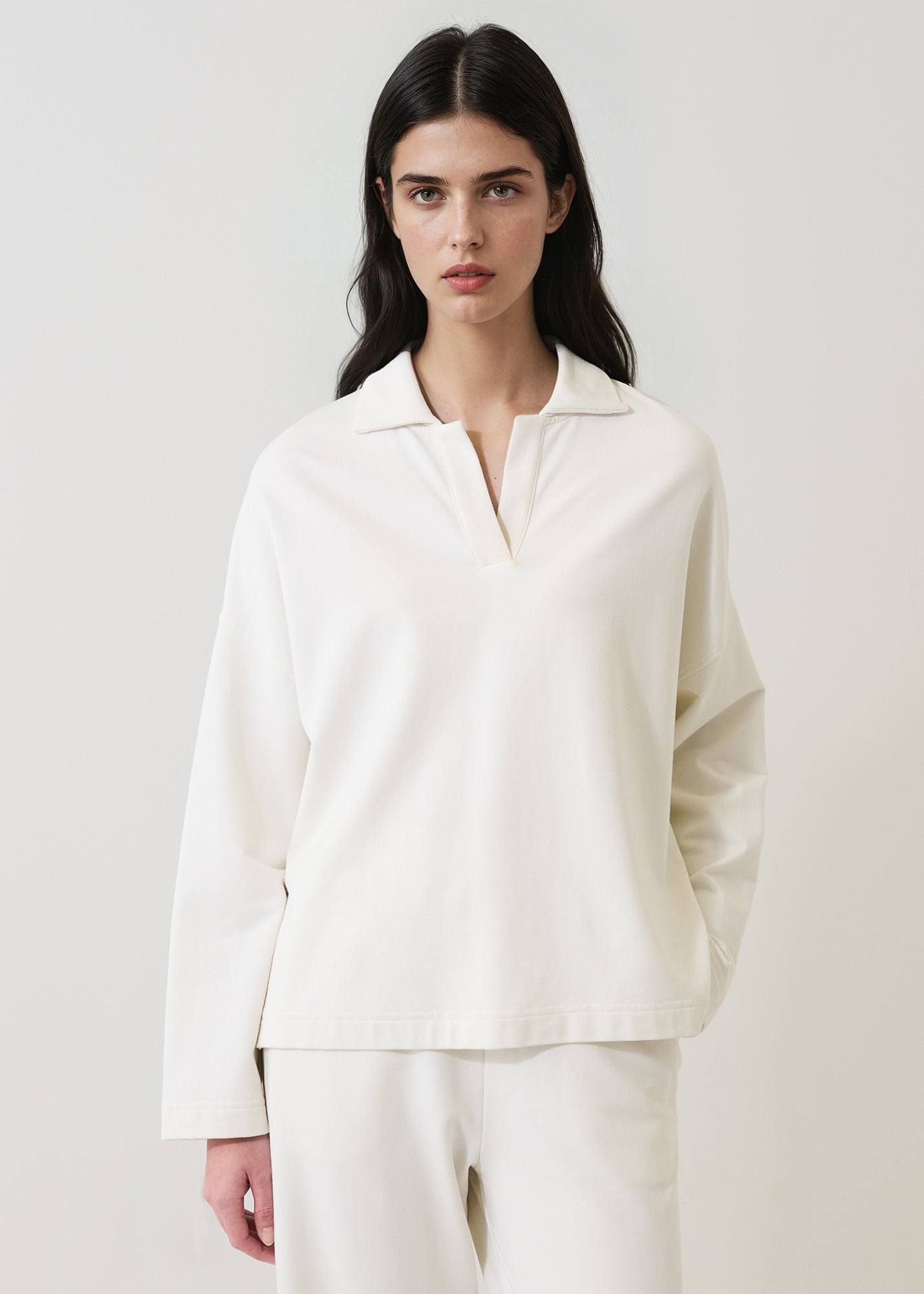 Pima Cotton French Terry 
Relaxed Polo - PATRICK ASSARAF