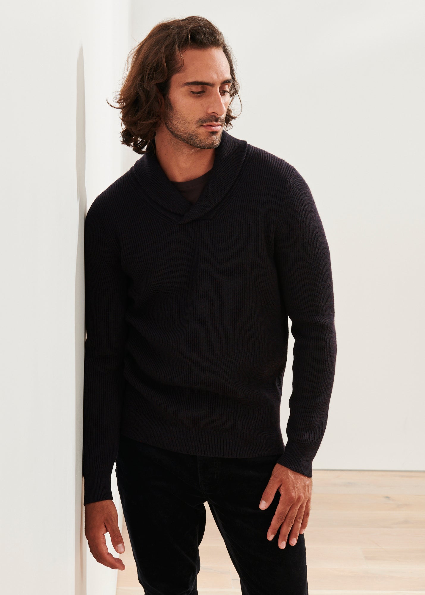 MERINO RIBBED SWEATER | PATRICK ASSARAF.