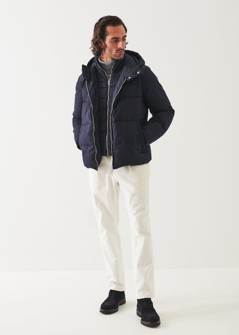 Patrick James Mixed Media Quilted Jacket