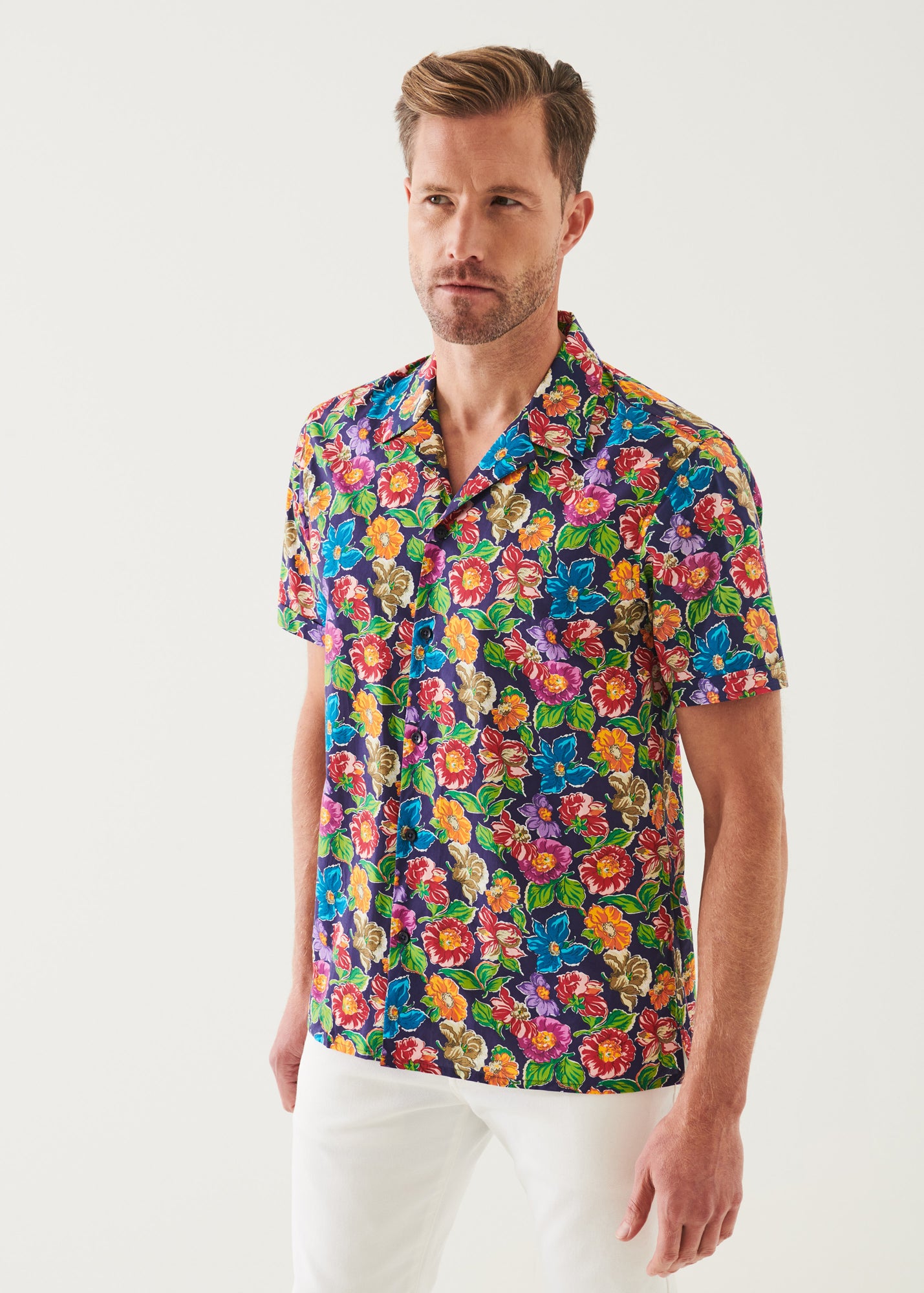 TROPICAL CAMP COLLAR SHIRT | PATRICK ASSARAF.