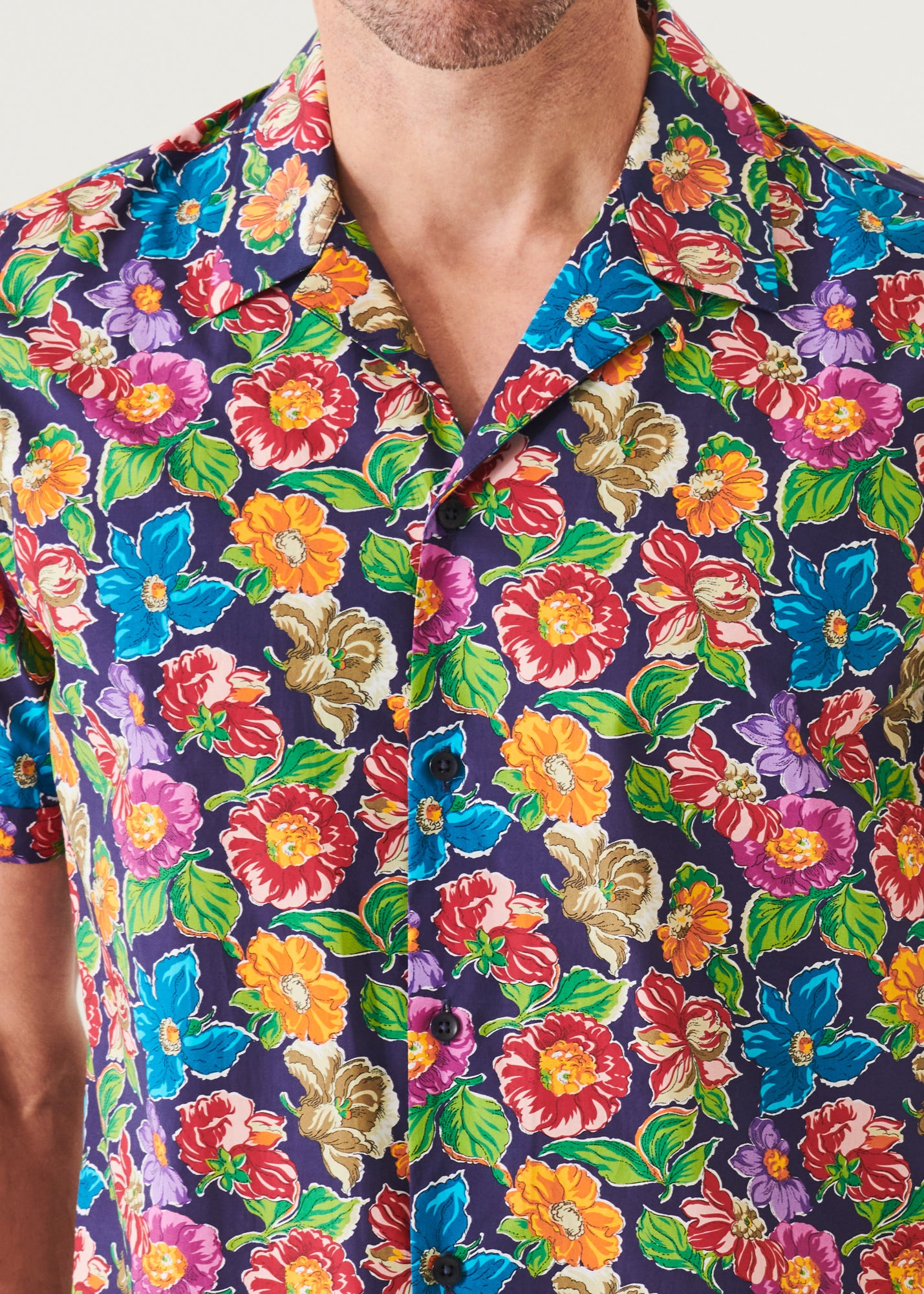 TROPICAL CAMP COLLAR SHIRT | PATRICK ASSARAF.