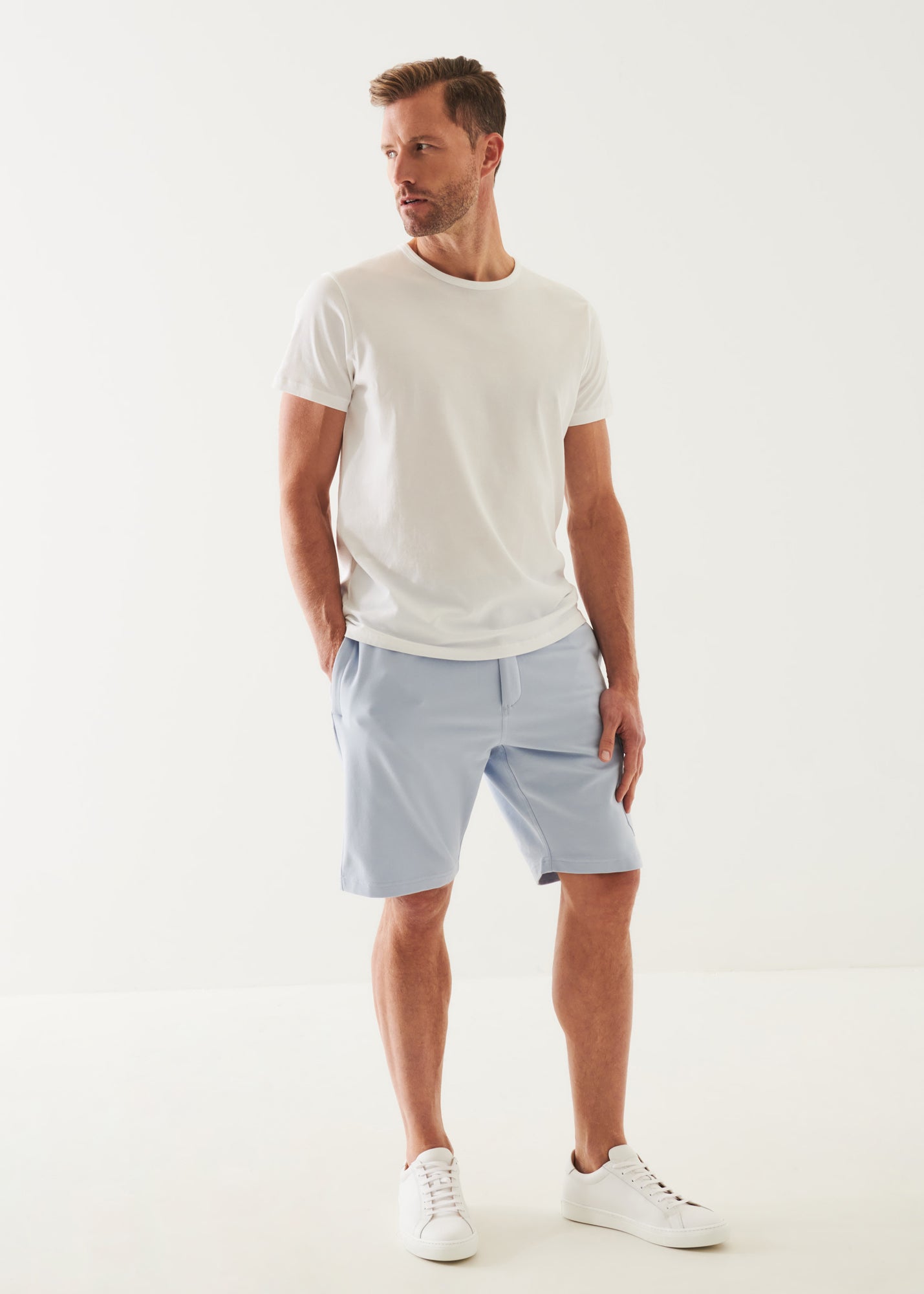 PIMA COTTON FRENCH TERRY CARGO SHORT | PATRICK ASSARAF.