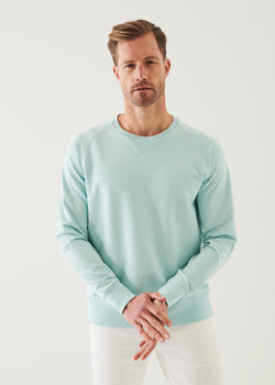 PIMA COTTON FRENCH TERRY RAGLAN SWEATSHIRT | PATRICK ASSARAF.