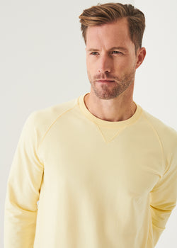 PIMA COTTON FRENCH TERRY RAGLAN SWEATSHIRT | PATRICK ASSARAF.