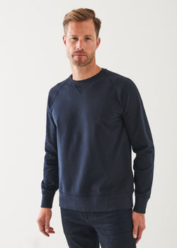 PIMA STRETCH FLEECE CREWNECK | PATRICK ASSARAF.